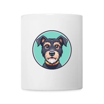 Patterdale Terrier Dog Breed Cartoon Kawaii - Mug - white - Front
