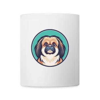 Pekingese Dog Breed Cartoon Kawaii Clipart Animal - Mug - white - Front