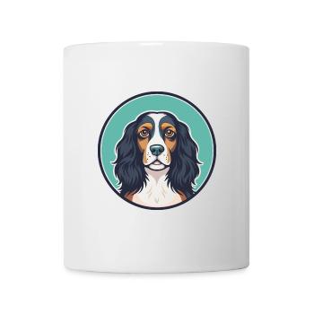 Picardy Spaniel Dog Breed Cartoon Kawaii Clipart - Mug - white - Front