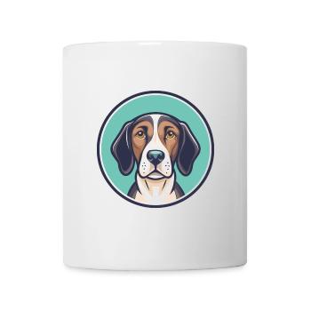 Pointer chien race dessin animé personnage Kawaii Clipart - Mug blanc - blanc - Devant