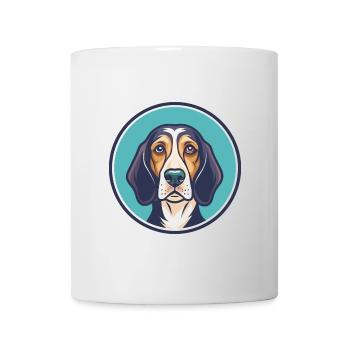 Poitevin Hound Dog Breed Cartoon Kawaii Clipart - Mug - white - Front