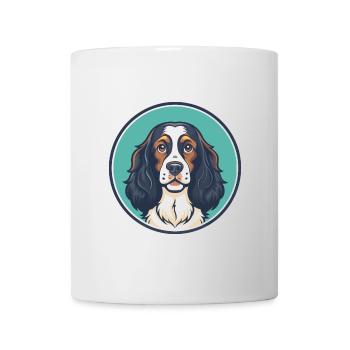 Pont Audemer Epagneul Chien Race Dessin Animé Kawaii Pet - Mug blanc - blanc - Devant