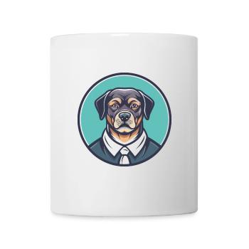 Portuguese Watchdog Dog Breed Funny Cartoon Kawaii - Mug - white - Front