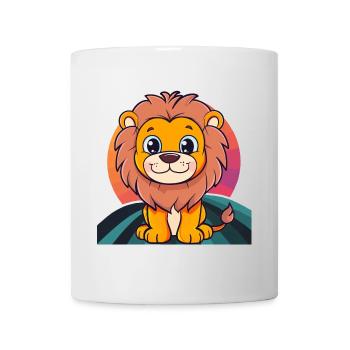 Loewe Lion's Head Leo - Mug - white - Front