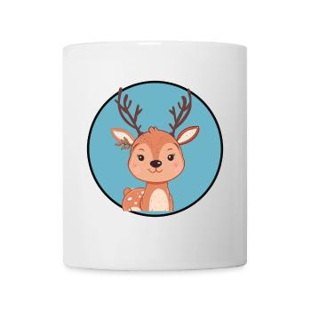 Hirsch Hirschgeweih Hirschjagd - Tasse - Weiß - Vorne