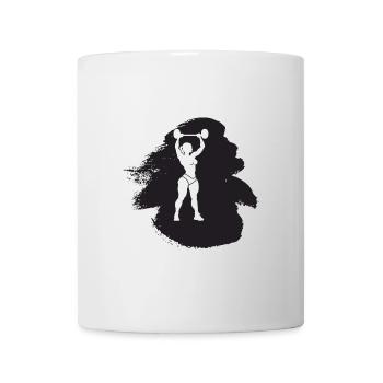 Body building muscle man muscle building - Mug - white - Front