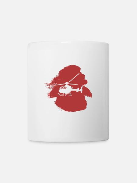 Pilote d’hélicoptère Heli - Mug blanc - blanc