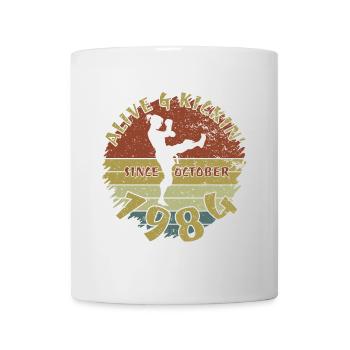 40. Geburtstag Vivant et dynamique depuis 10/1984 - Mug blanc - blanc - Devant