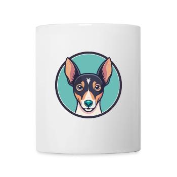 Ratonero Bodeguero Andaluz Dog Breed Funny Cartoon - Mug - white - Front