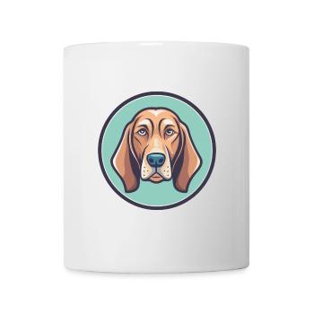 Redbone Coonhound Chien Race Dessin animé Kawaii Clipart - Mug blanc - blanc - Devant