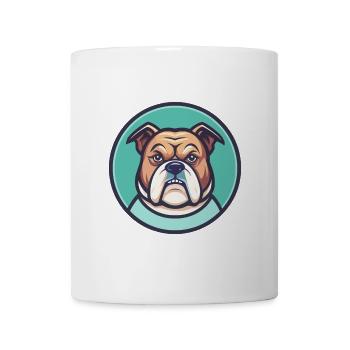 Serrano Bulldogge Hunderasse Cartoon Kawaii Clipart - Tasse - Weiß - Vorne