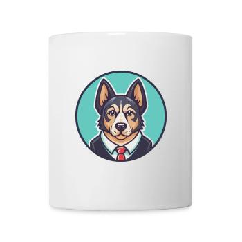 Schillertovare, Hunderasse, Karikatur, Kawaii, Clipart - Tasse - Weiß - Vorne