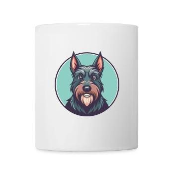 Schottischer Terrier Hund Rasse Cartoon Kawaii Clipart - Tasse - Weiß - Vorne