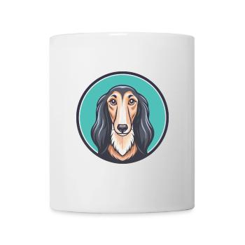Saluki Dog Breed Cartoon Kawaii Clipart Animal Pet - Mug - white - Front