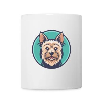 Silky Terrier Hund Rasse Cartoon Kawaii Clipart Haustier - Tasse - Weiß - Vorne