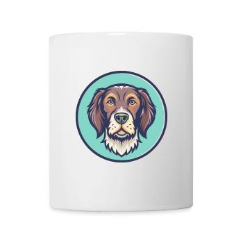 Slovaque Pointer à poil dur Chien race Dessin animé Animal de compagnie - Mug blanc - blanc - Devant