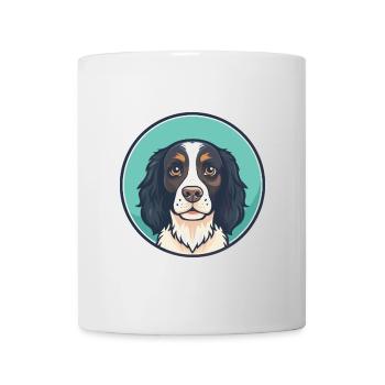 Small Munsterlander Dog Breed Funny Cartoon Kawaii - Mug - white - Front