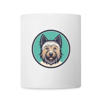 Skye Terrier Hund Rasse Cartoon Kawaii Clipart Haustier - Tasse - Weiß - Vorne