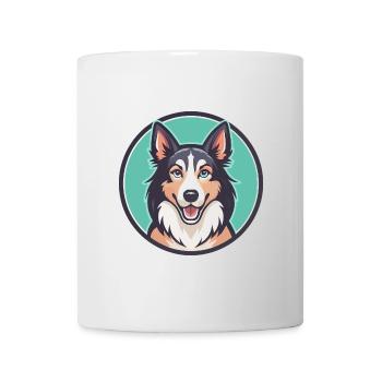 Slovensky Kopov Dog Breed Cartoon Kawaii Clipart - Mug - white - Front