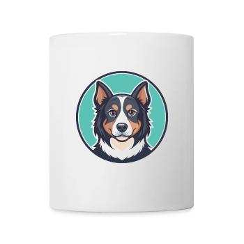 Slovensky Cuvac chien race dessin animé Kawaii Clipart - Mug blanc - blanc - Devant