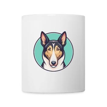 Smooth Collie Hunderasse Cartoon Kawaii Clipart Haustier - Tasse - Weiß - Vorne