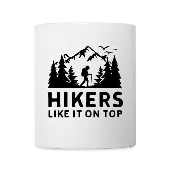 Wanderer Naturfreunde Bergen Wald Outdoor - Tasse - Weiß - Vorne