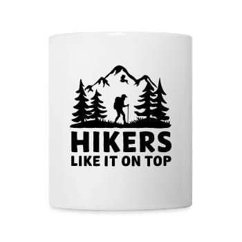 Wanderer Naturfreunde Bergen Wald Outdoor - Tasse - Weiß - Vorne