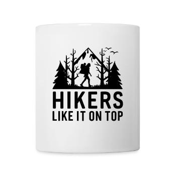 Wanderer Naturfreunde Bergen Wald Outdoor - Tasse - Weiß - Vorne
