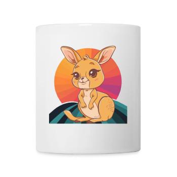 Kangaroo Aussie - Mug - white - Front