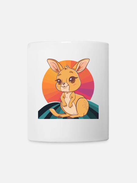 Kangaroo Aussie - Tasse - Weiß