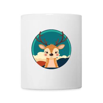 Hirsch Rehkitz Waldbewohner - Tasse - Weiß - Vorne