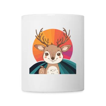 Hirsch Elch Hirschjagd - Tasse - Weiß - Vorne