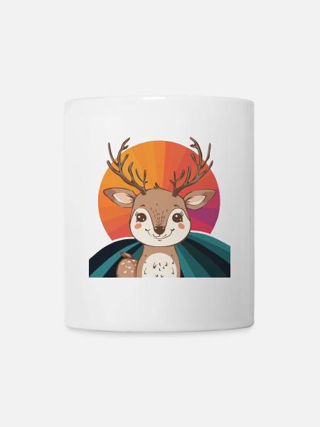 Cerf Orignal Chasse au cerf - Mug blanc - blanc