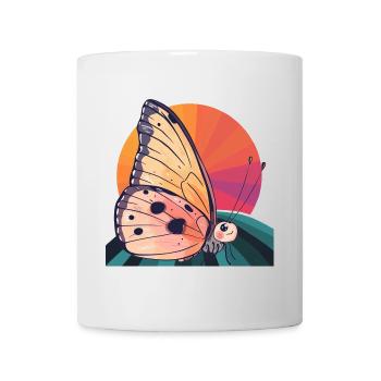 Schmetterling Waldbewohner Sommer - Tasse - Weiß - Vorne