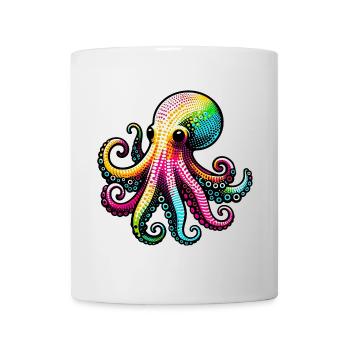 Krake - Tasse - Weiß - Vorne