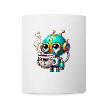 Mode de recharge du robot CoffeeFueled - Mug blanc - blanc - Devant