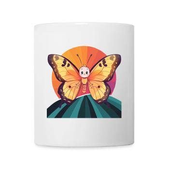 Schmetterling Wald Schmetterlinge - Tasse - Weiß - Vorne