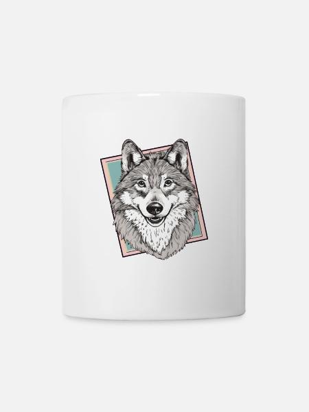 Wölfe Weisheit - Tasse - Weiß