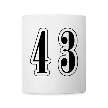 43 Symbole numérique - Mug blanc - blanc - Devant