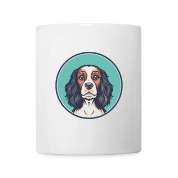 Spaniel Dog Breed Cartoon Character Kawaii Clipart - Mug - white - Front