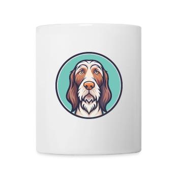 Spinone Italiano Dog Breed Cartoon Kawaii Clipart - Mug - white - Front