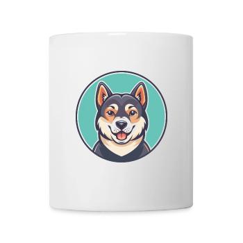 Taigan Dog Breed Cartoon Kawaii Clipart Animal Pet - Mug - white - Front