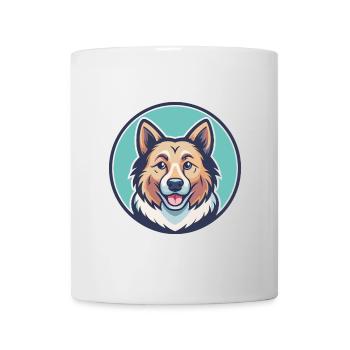 Tang Dog Breed Cartoon Kawaii Clipart Illustration - Mug - white - Front