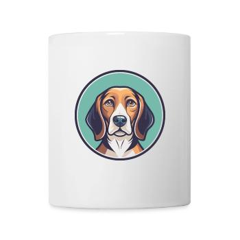 West Country Harrier Dog Breed Cartoon Kawaii Pet - Mug - white - Front