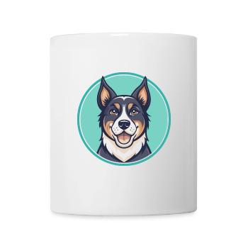 Strellufstover Hunderasse Cartoon Kawaii Clipart - Tasse - Weiß - Vorne