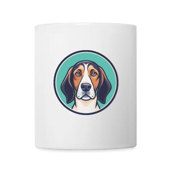 Treeing Walker Coonhound Dog Breed Cartoon Kawaii - Mug - white - Front