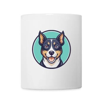 Zerdava Hunderasse Cartoon Figur Kawaii Clipart - Tasse - Weiß - Vorne