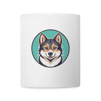 Volpino Italiano Hunderasse Cartoon Kawaii Clipart - Tasse - Weiß - Vorne