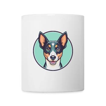 Treeing Feist Dog Breed Cartoon Kawaii Clipart Pet - Mug - white - Front