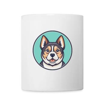 Thai Bangkaew Dog Breed Cartoon Kawaii Clipart Pet - Mug - white - Front